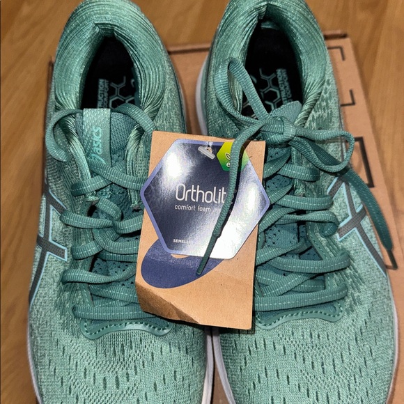 Asics size 7.5 NEW Women's sage blue Aqua Athletic Shoes gel nimbus 24 - Picture 8 of 11